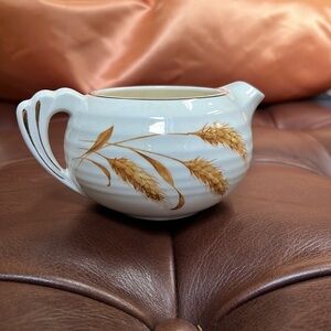 Vintage Edwin Knowles Yorktown Golden Wheat Creamer